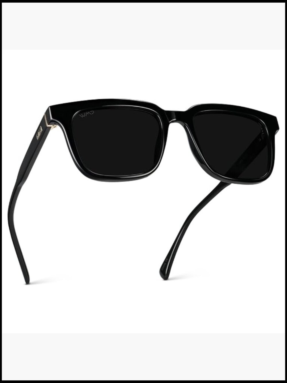 Polarized Square Sunglasses with Acetate Frame UV Protection